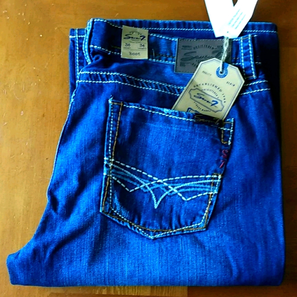 Seven 7 - Boot Cut Denim Medium Wash 38W 34L NWT!